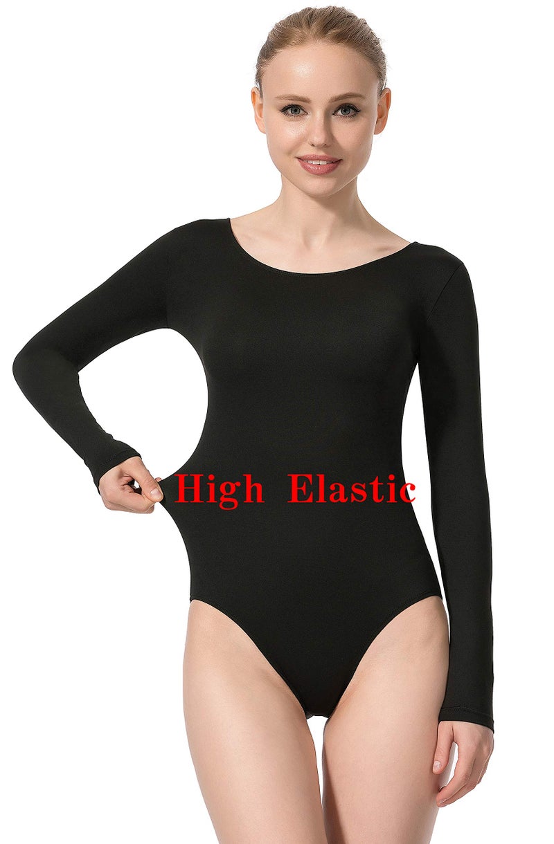 MOLLDAN Women Basic Dance Leotard Long Sleeve Adult Team Short Sleeve Ballet Leotard Tank Top Sleeveless Dancewear(4028-M-06) - Image 2